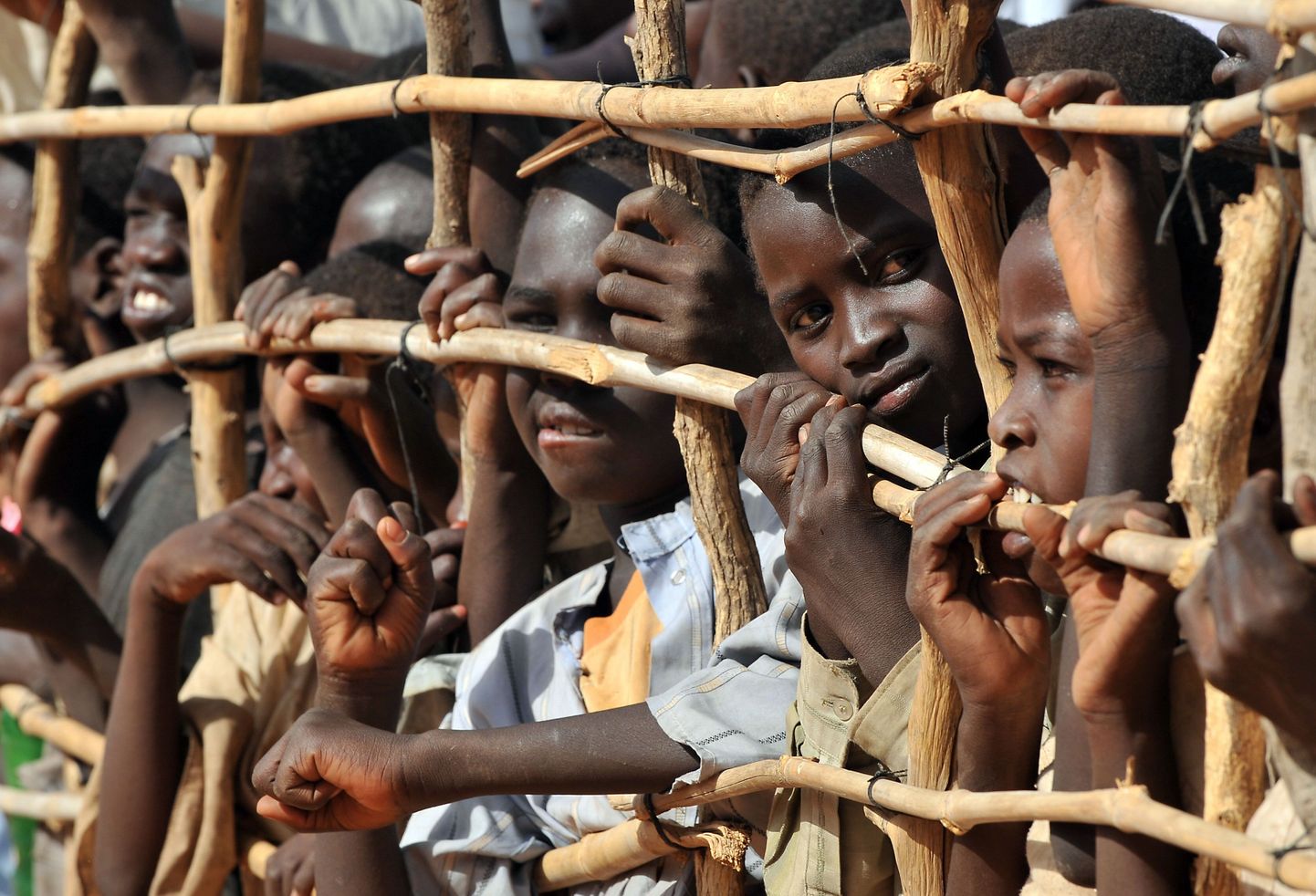 Sudaani põgeniklapsed Djabali põgenikelaagris Lõuna-Tšaadis.