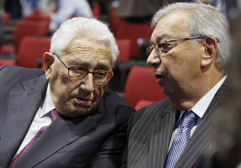 Henry Kissinger ja Jevgeni Primakov 2012. aastal Peterburis majandusfoorumil.
