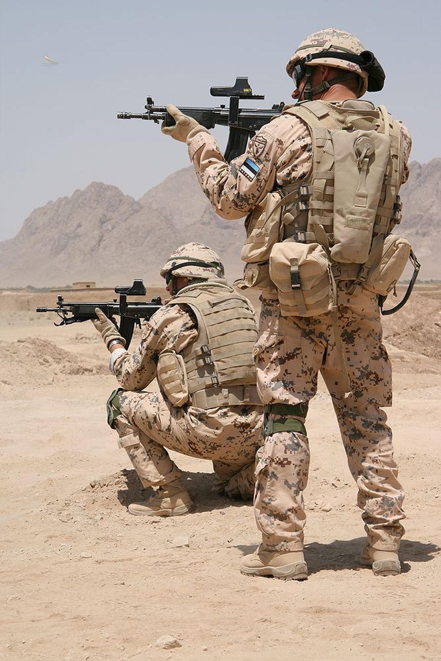 Эстонские солдаты в Афганистане.