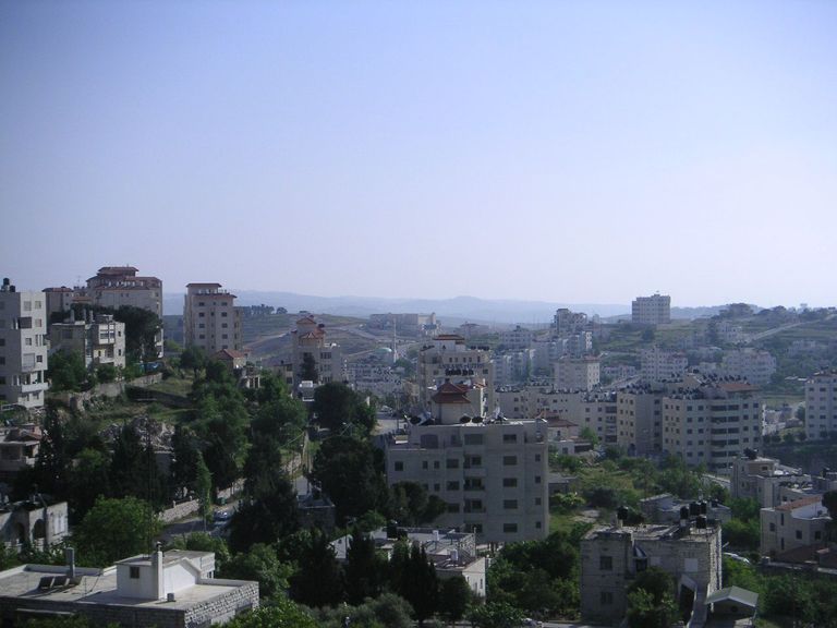 Vaade Ramallah' linnale.