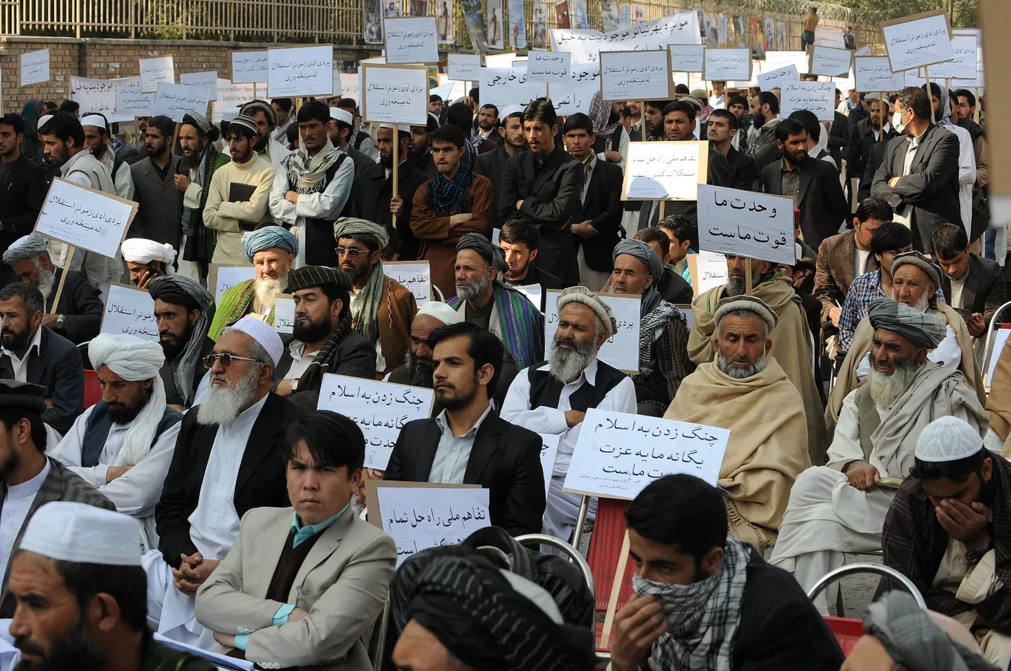 Meeleavaldajad Kabulis.