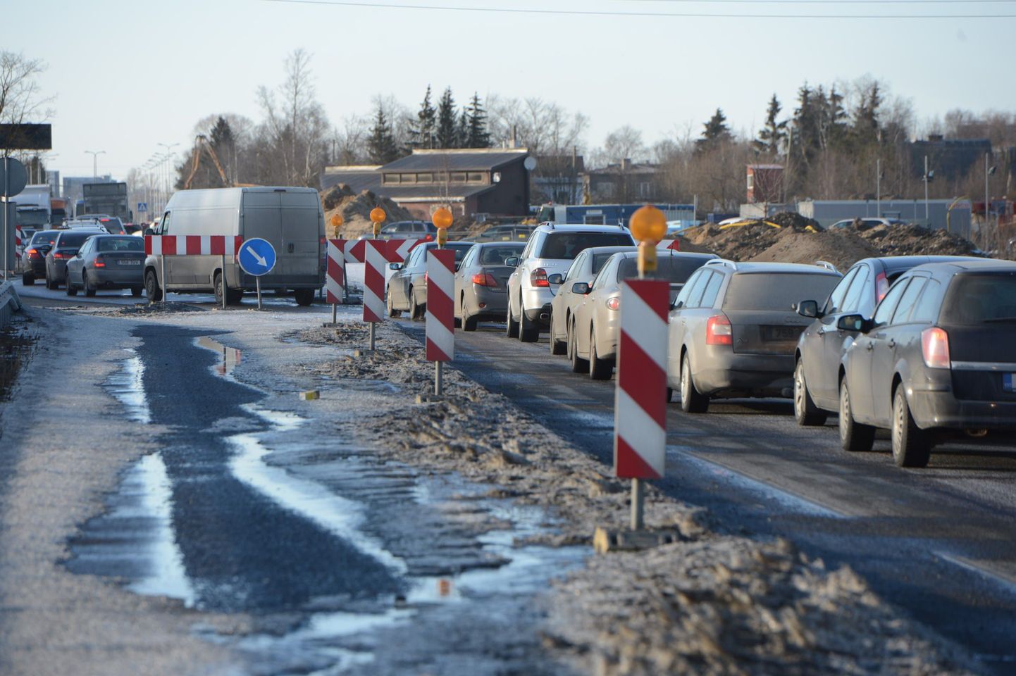 Пробка на Тартуском шоссе