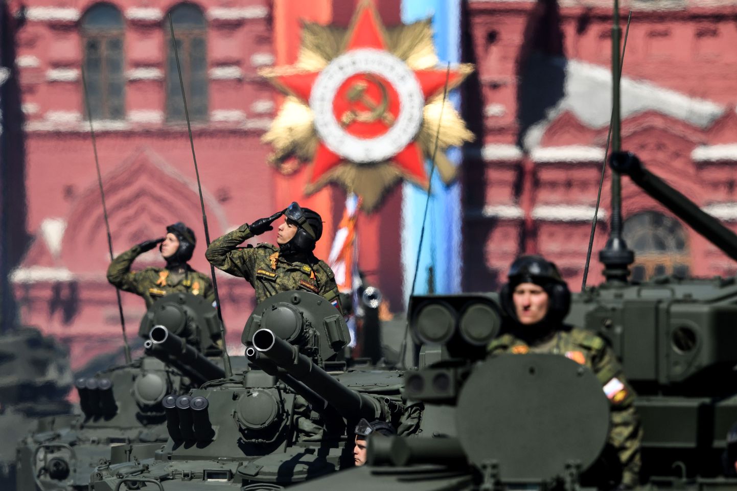 Sõdurid paraadil Moskvas.
