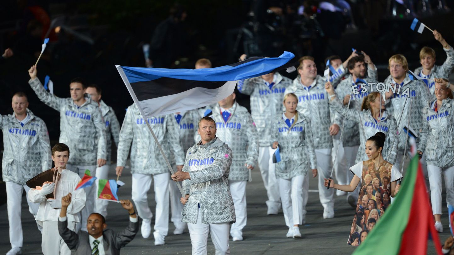 Eesti koondis Londoni olümpiamängude avatseremoonial