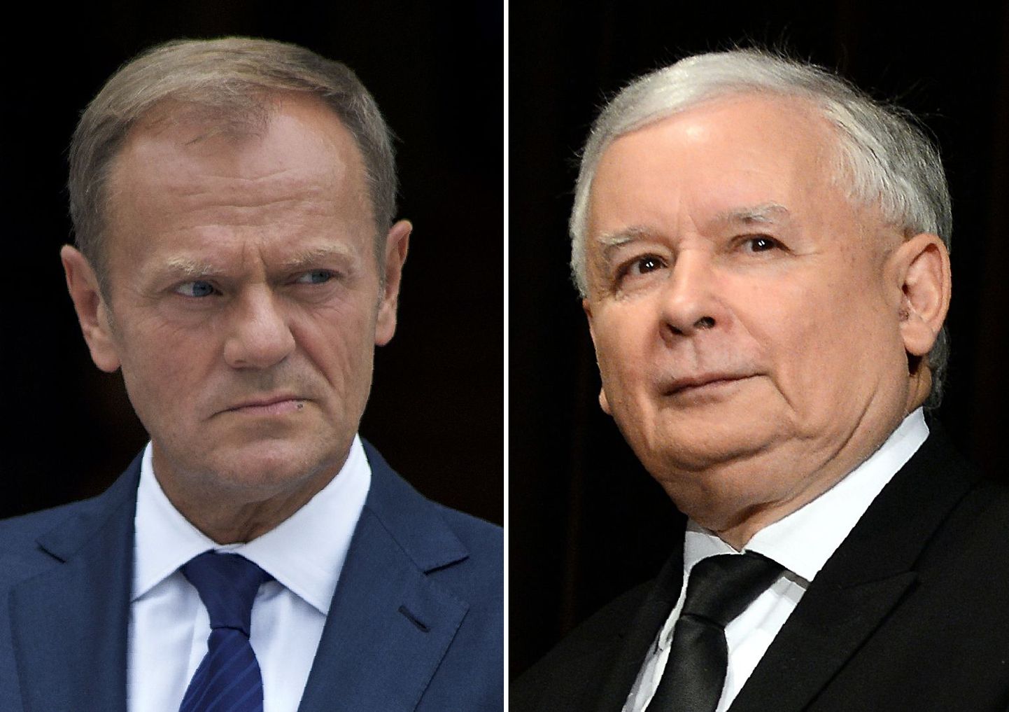 Donald Tusk ja Jarosław Kaczyński.