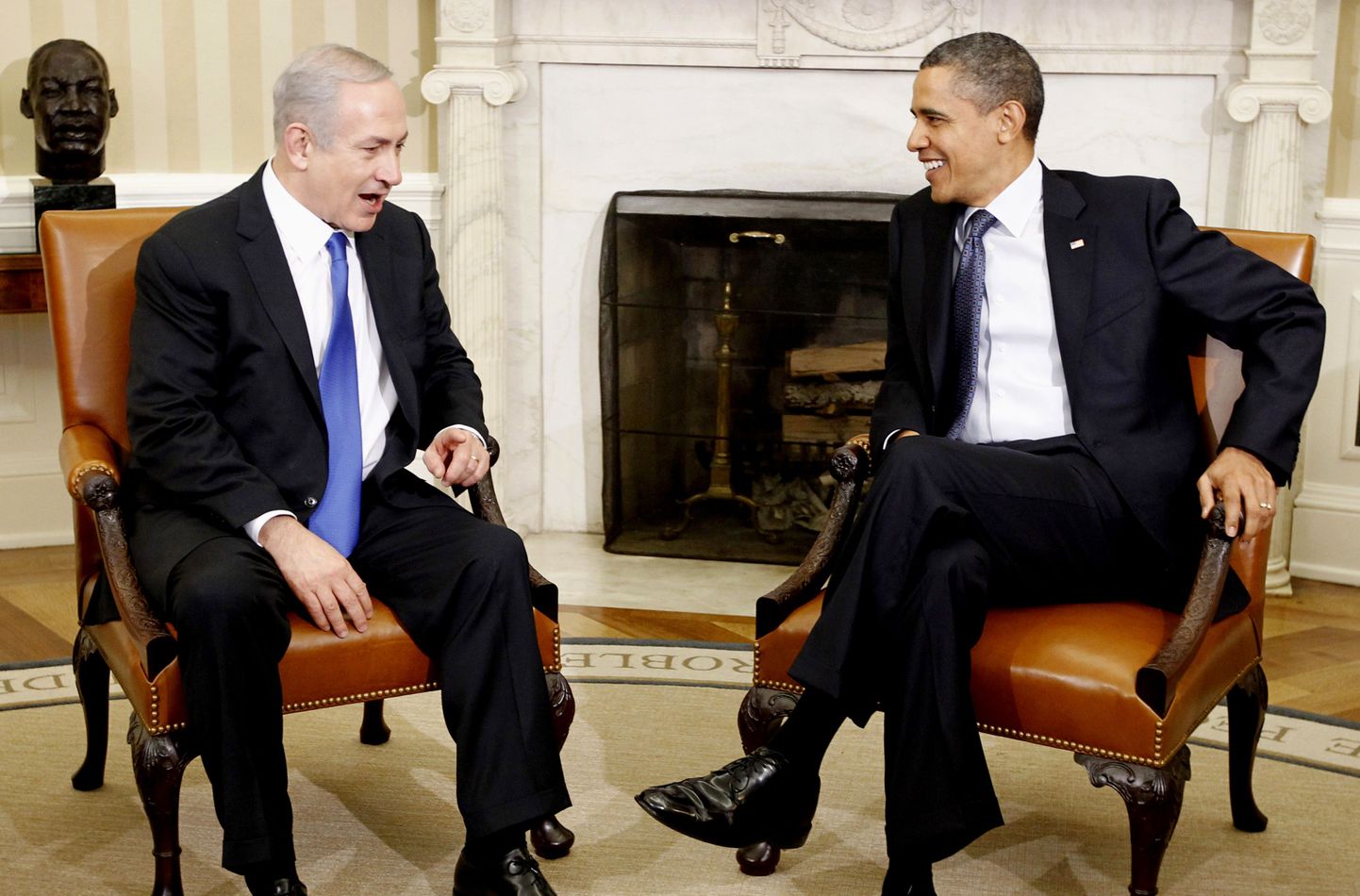 Barack Obama (paremal) ja Benjamin Netanyahu.