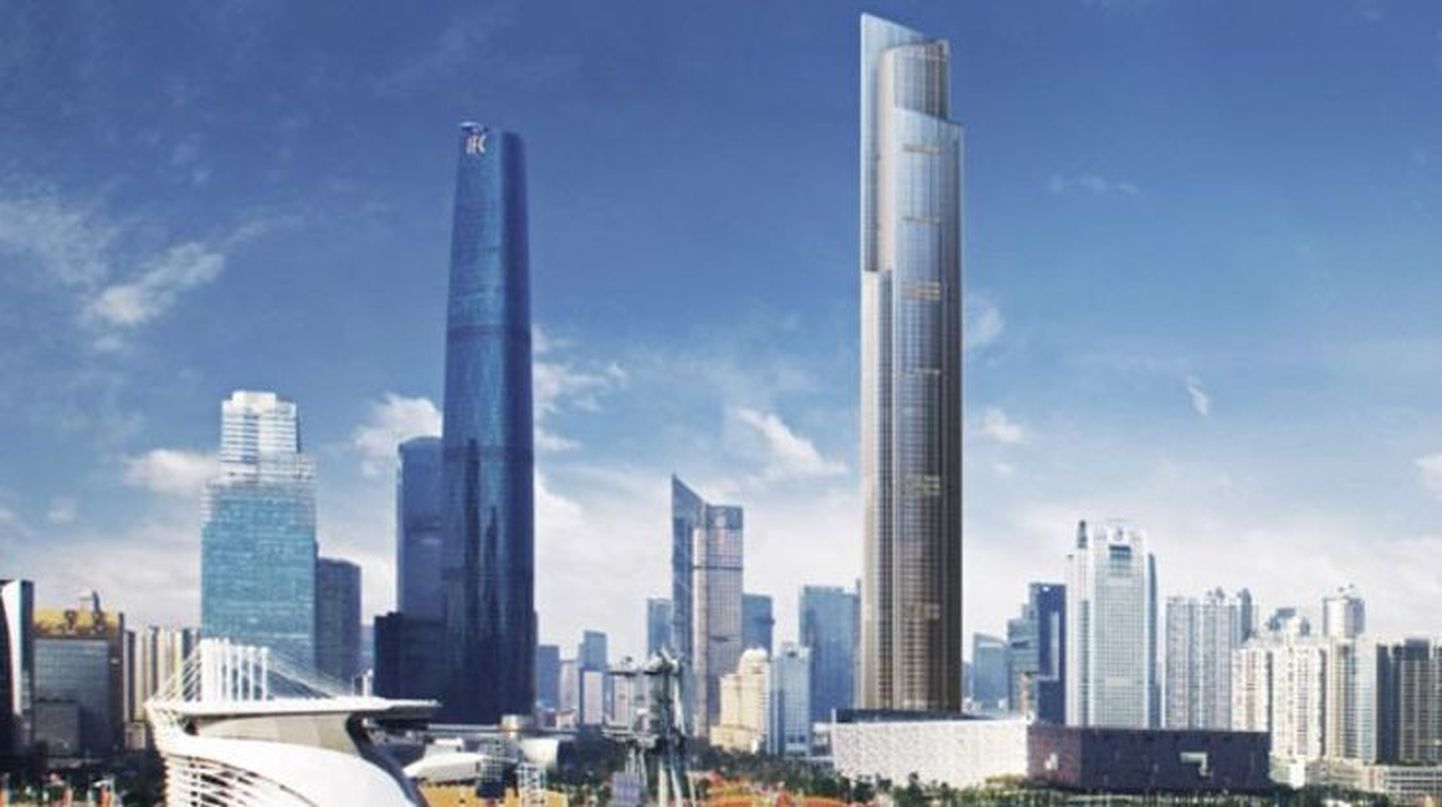 Hiina pilvelõhkuja saab maailma kiireimad liftid