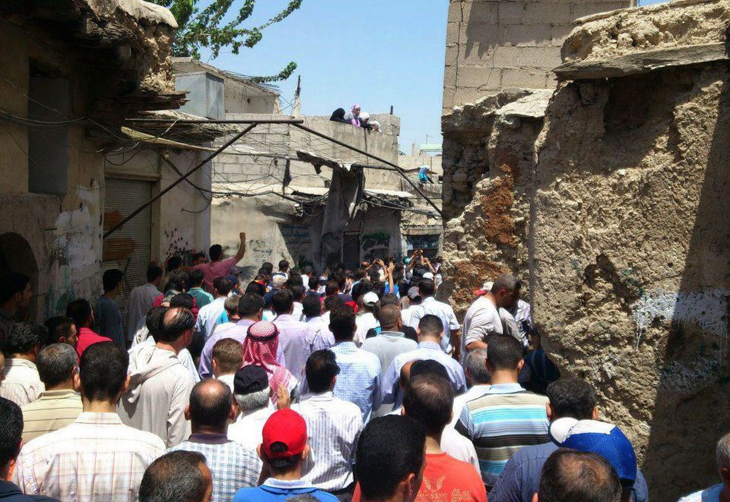 Meeleavaldus Damaskuses 14. juulil.