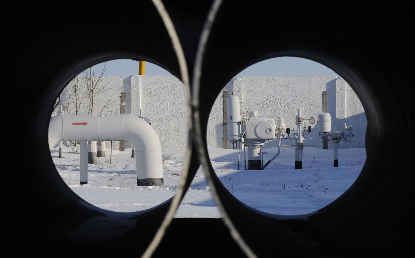 Ukraina gaasitorud Kiievi lähedal.