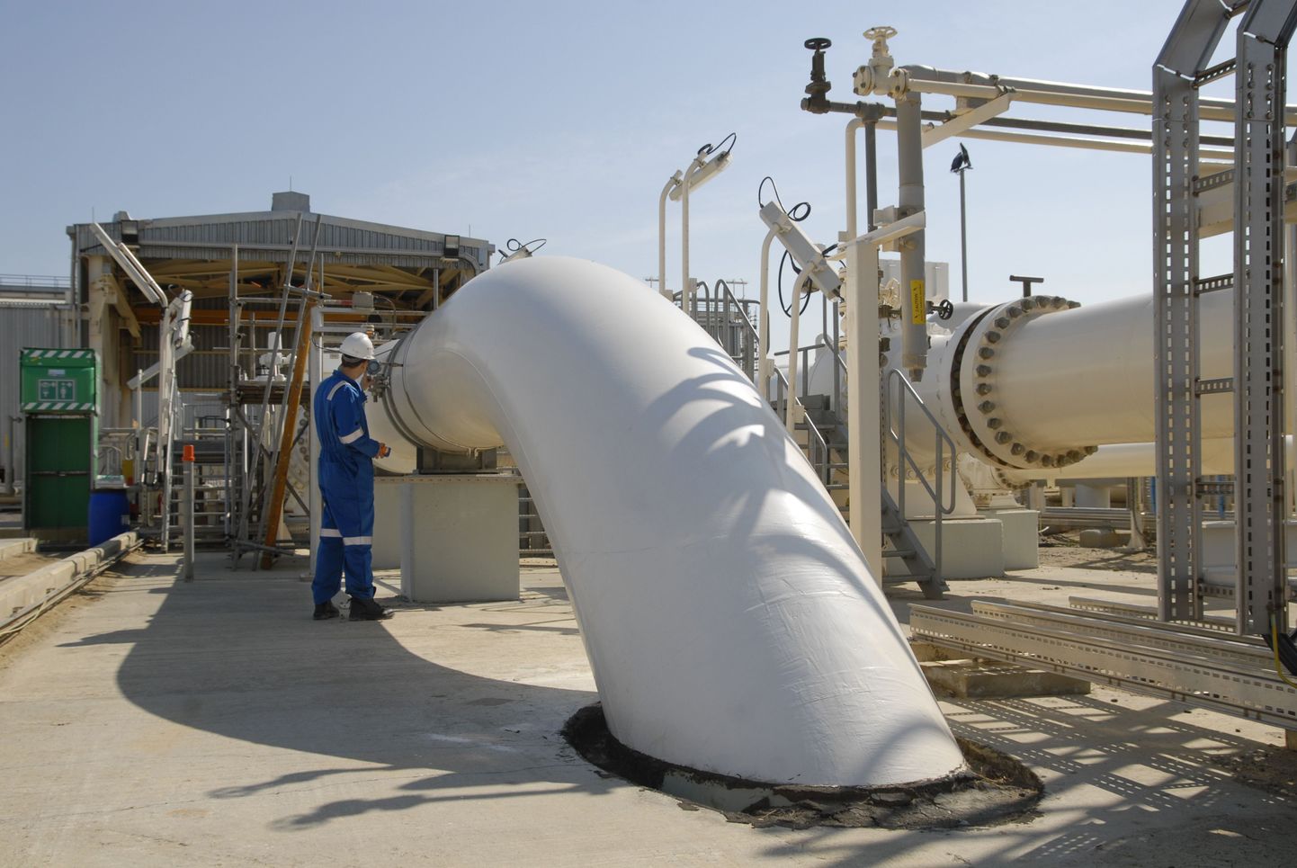 BP hallatava Bakuu-Tbilisi-Ceyhani naftajuhtme algus Bakuus.