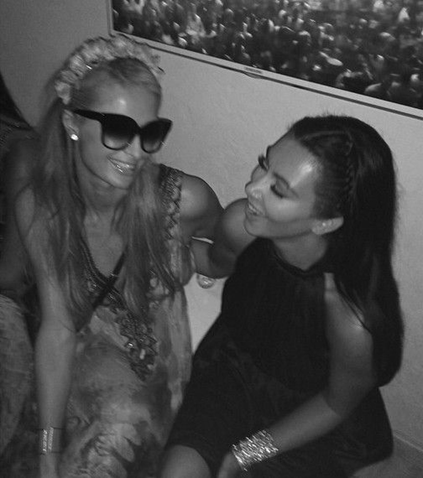Paris Hilton ja Kim Kardashian Ibizal