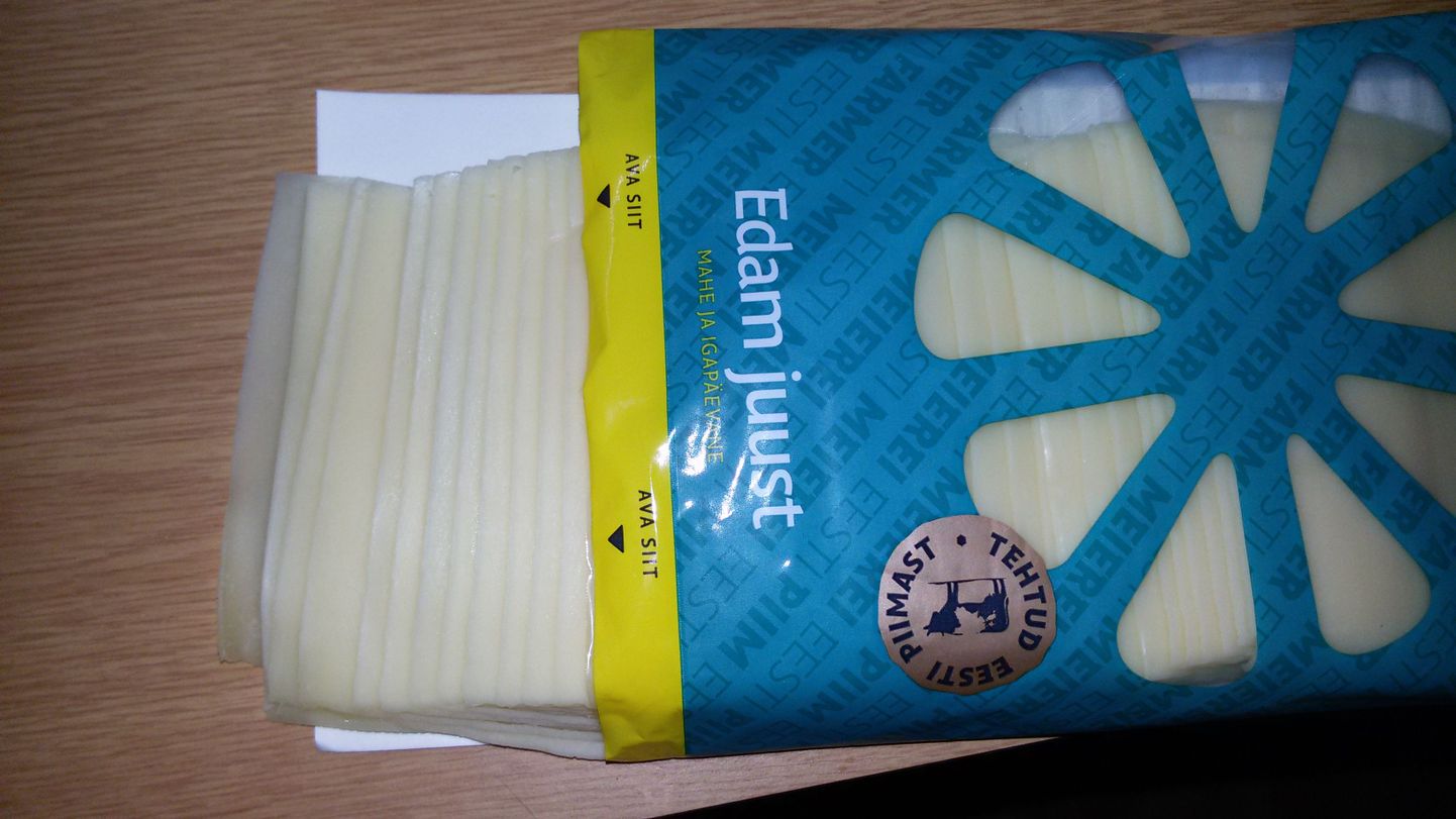 E-piima Edami juustu pakend.