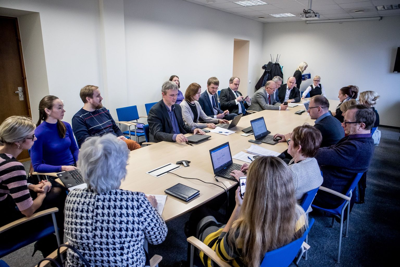 Tervise- ja tööminister Jevgeni Ossinovski kohtus arstidega sotsiaalministeeriumis.