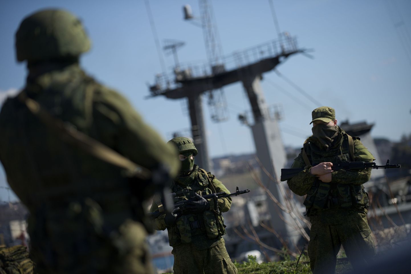 Vene sõdurid Krimmis Sevastopolis.