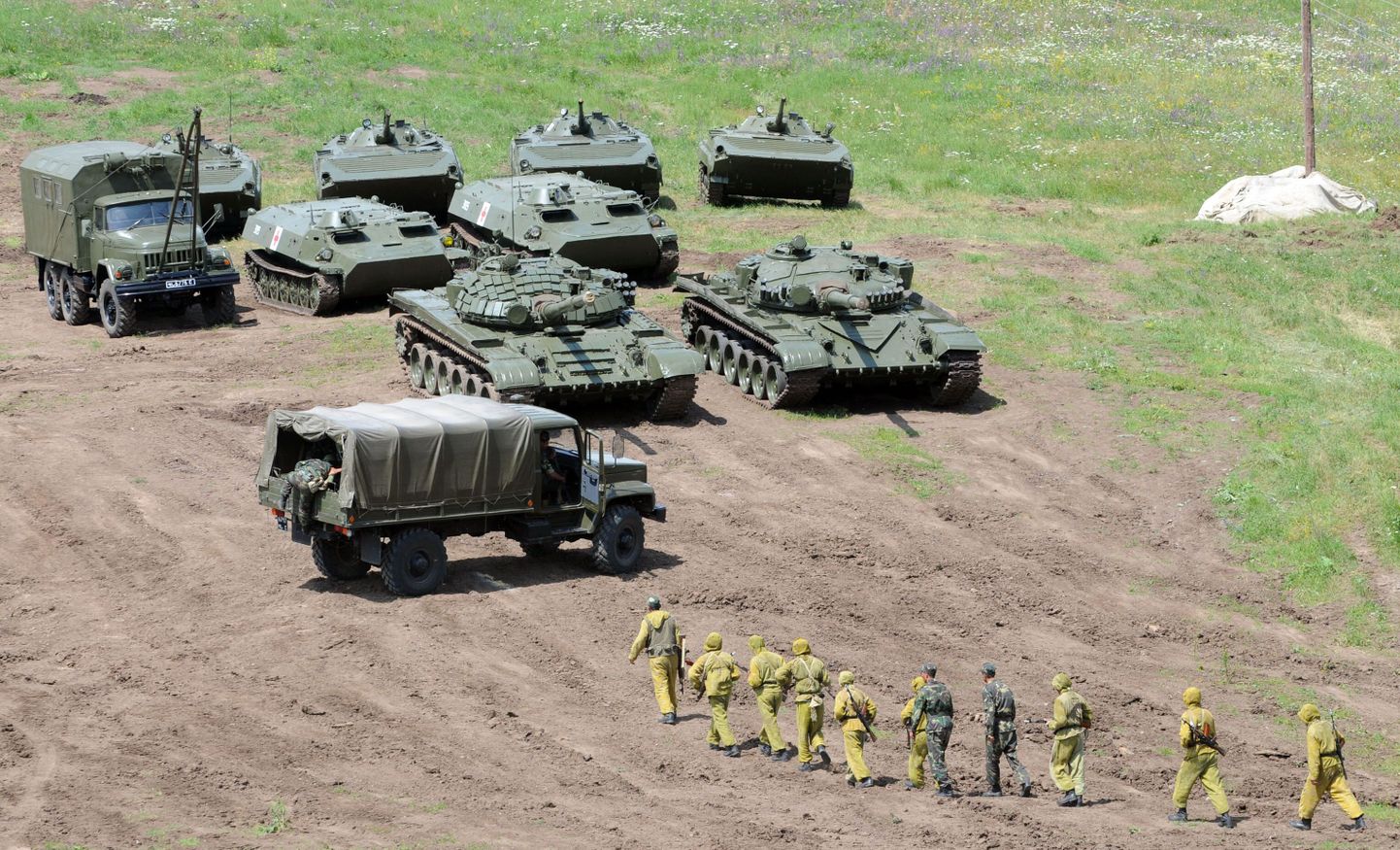 Российская военная техника на территории Армении.
