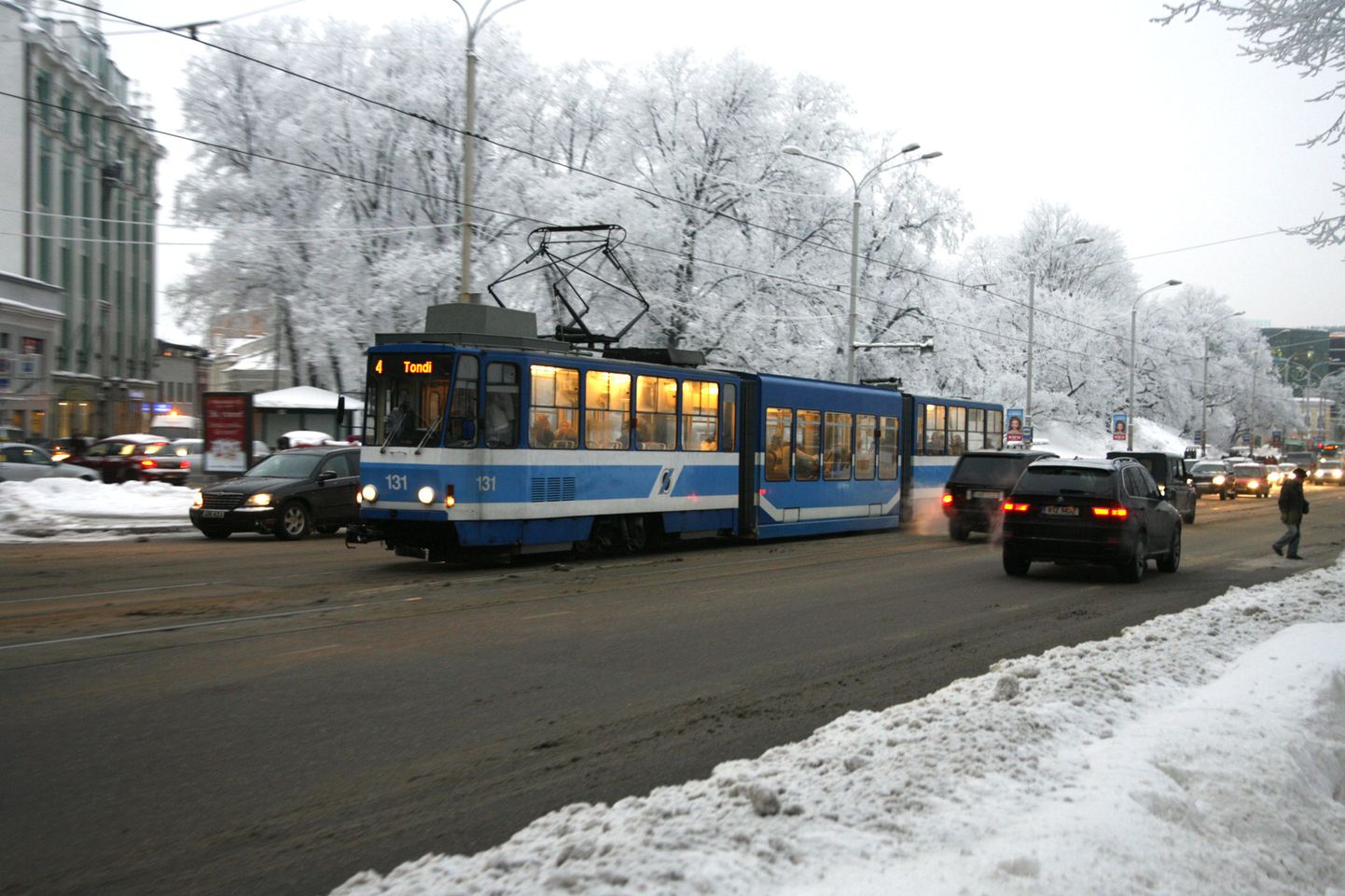 Сегодня вечером трамваи в Таллинне будут ходить только по четвертому маршруту.