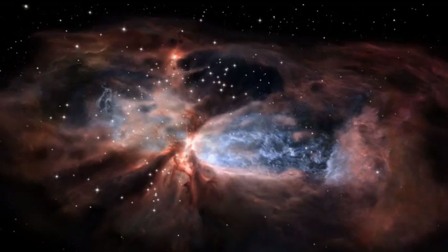 Kosmoseteleskoop Hubble jäädvustas Maast ligi 2000 valgusaasta kaugusel udukogu S106, mis meenutab kaunist inglit.