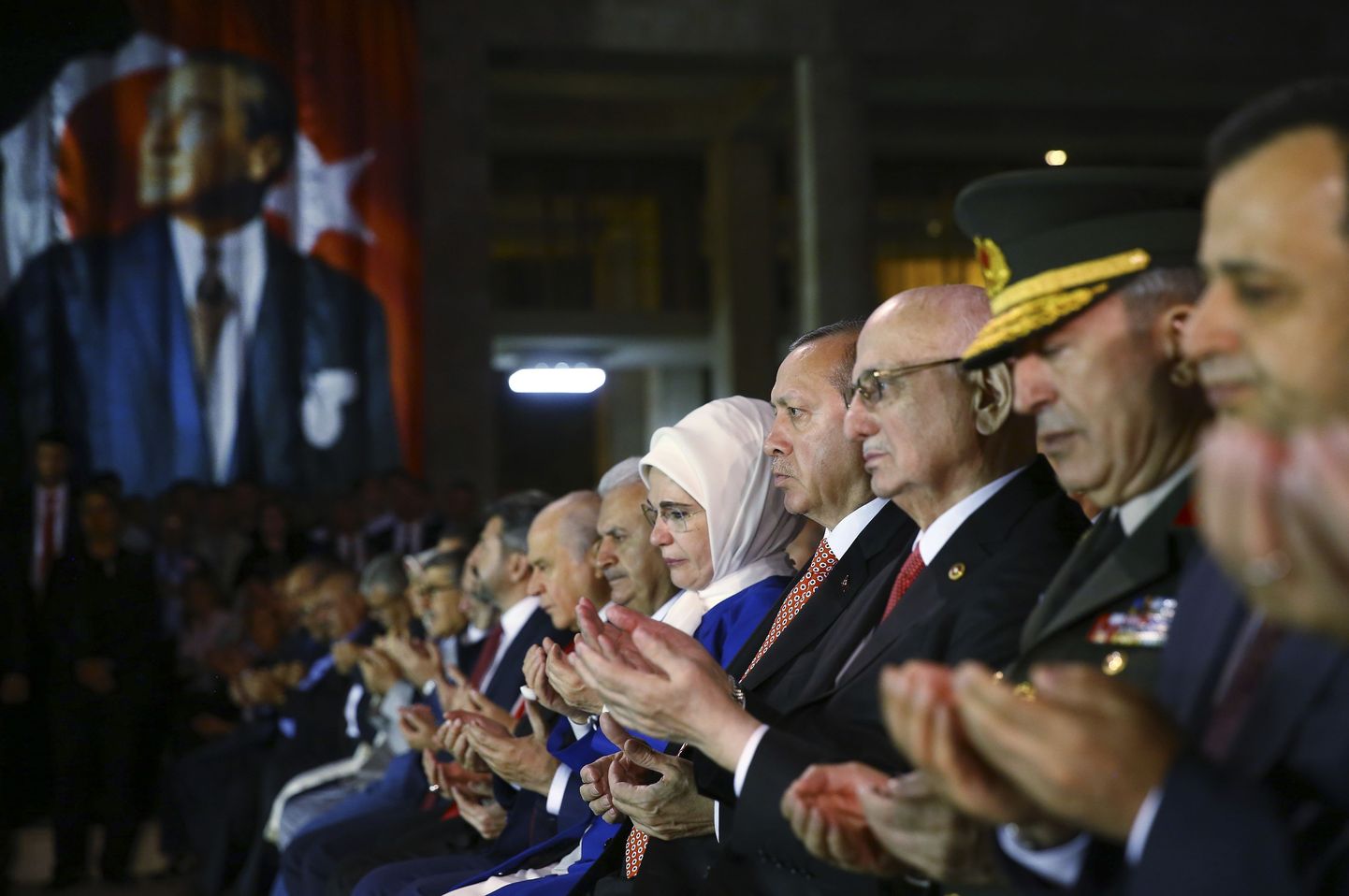 Türgi president Recep Tayyip Erdoğan eilsel tseremoonial.