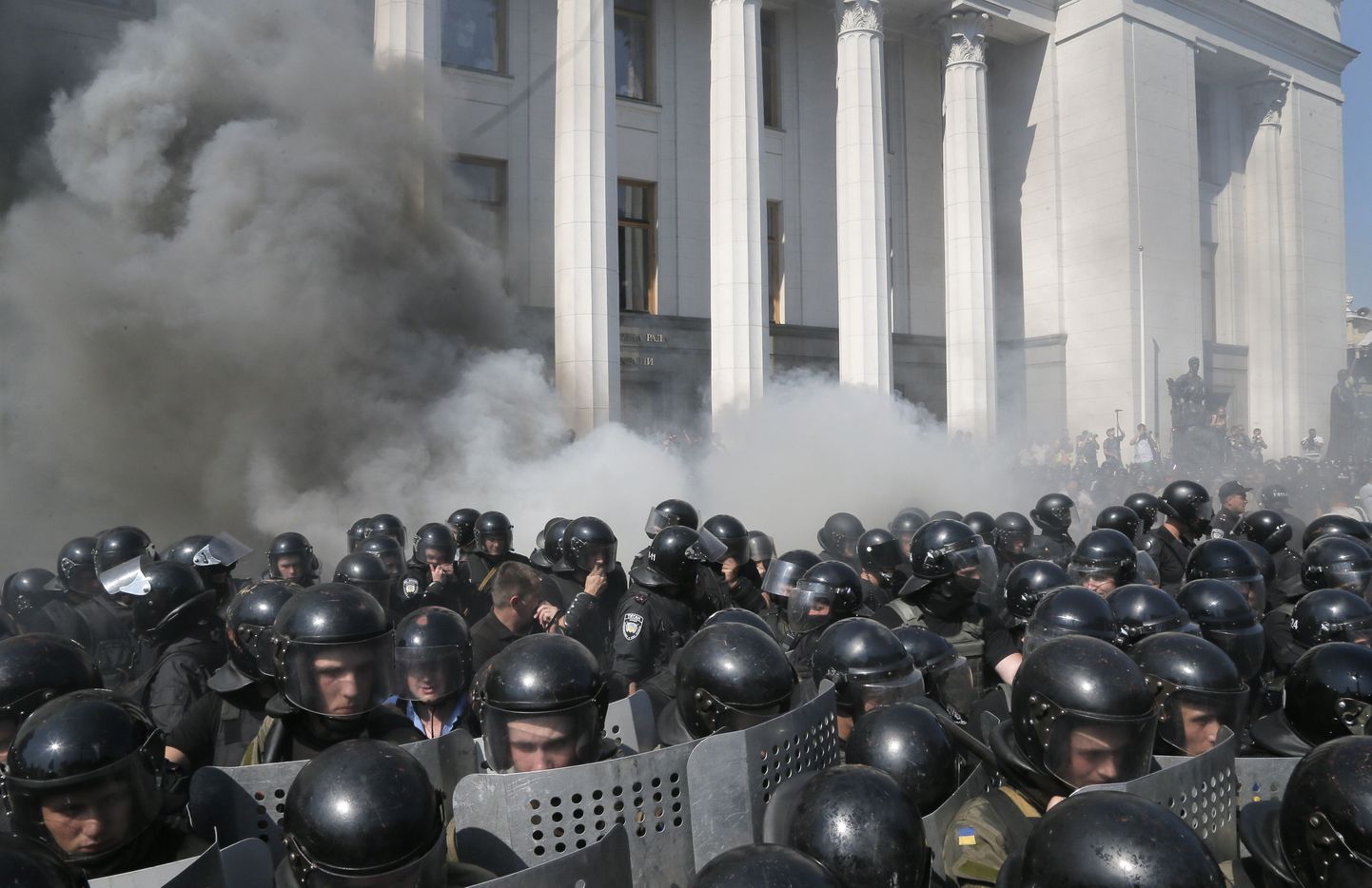Силы правопорядка в Киеве в прошлом году.
