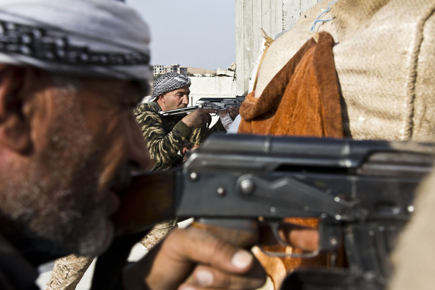 Kurdi võitlejad Kobanes.