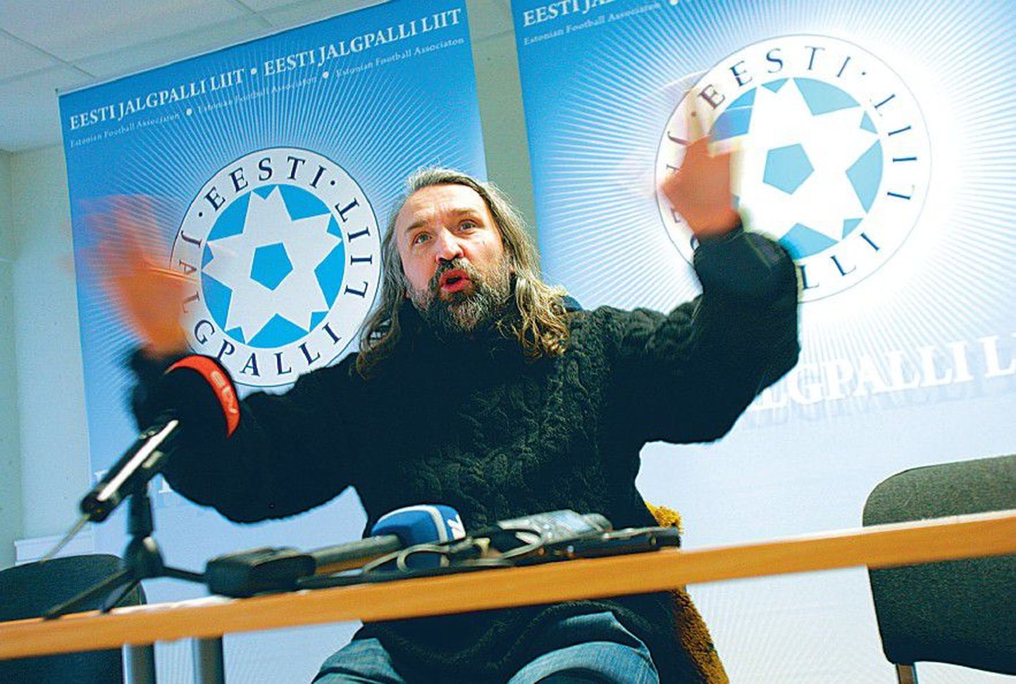 Президент Эстонского футбольного союза Айвар Похлак.