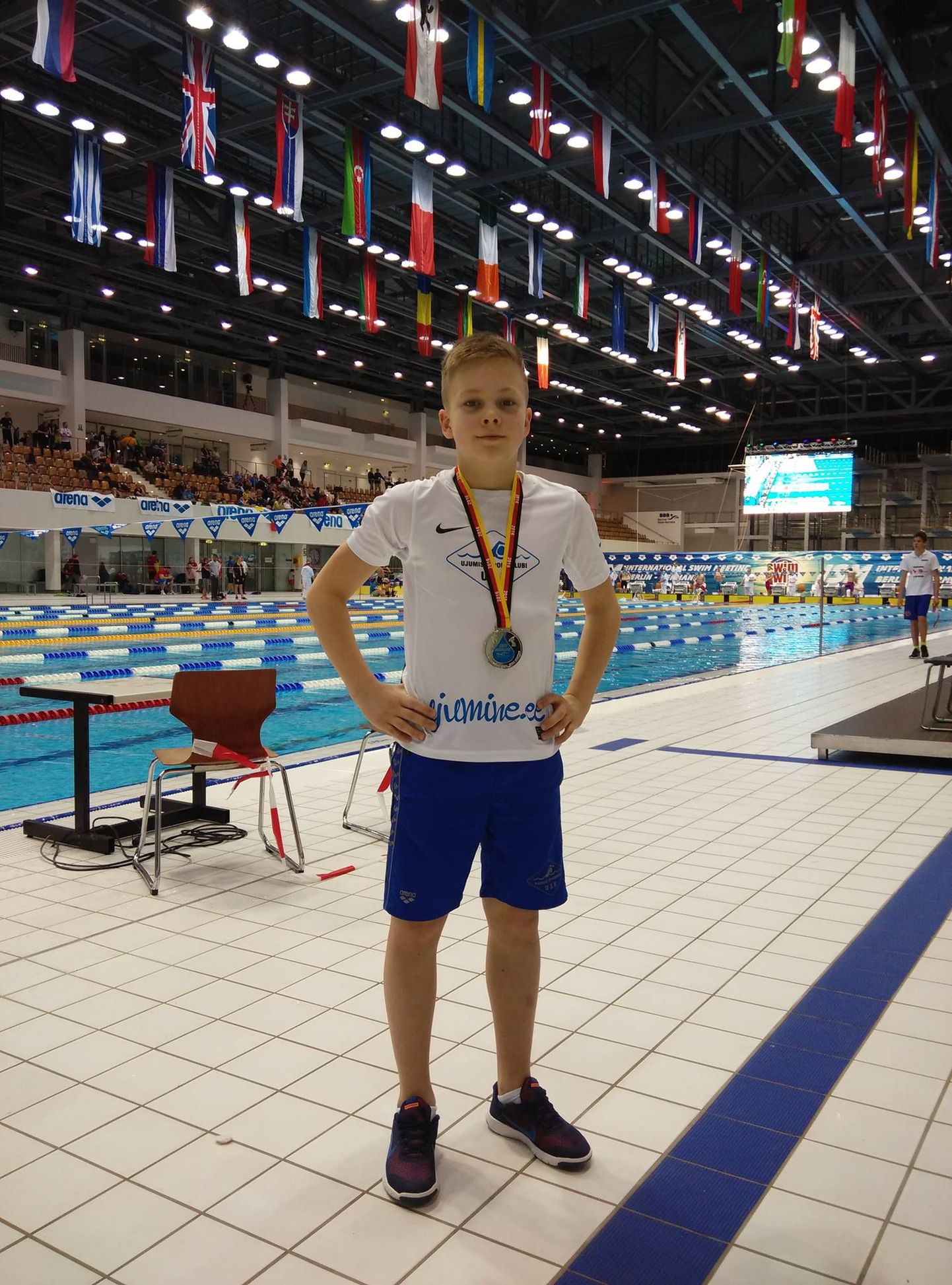Berliini ujumisvõistlustelt viis medalit võitnud Tartu ujuja Karl Mattias Milk.