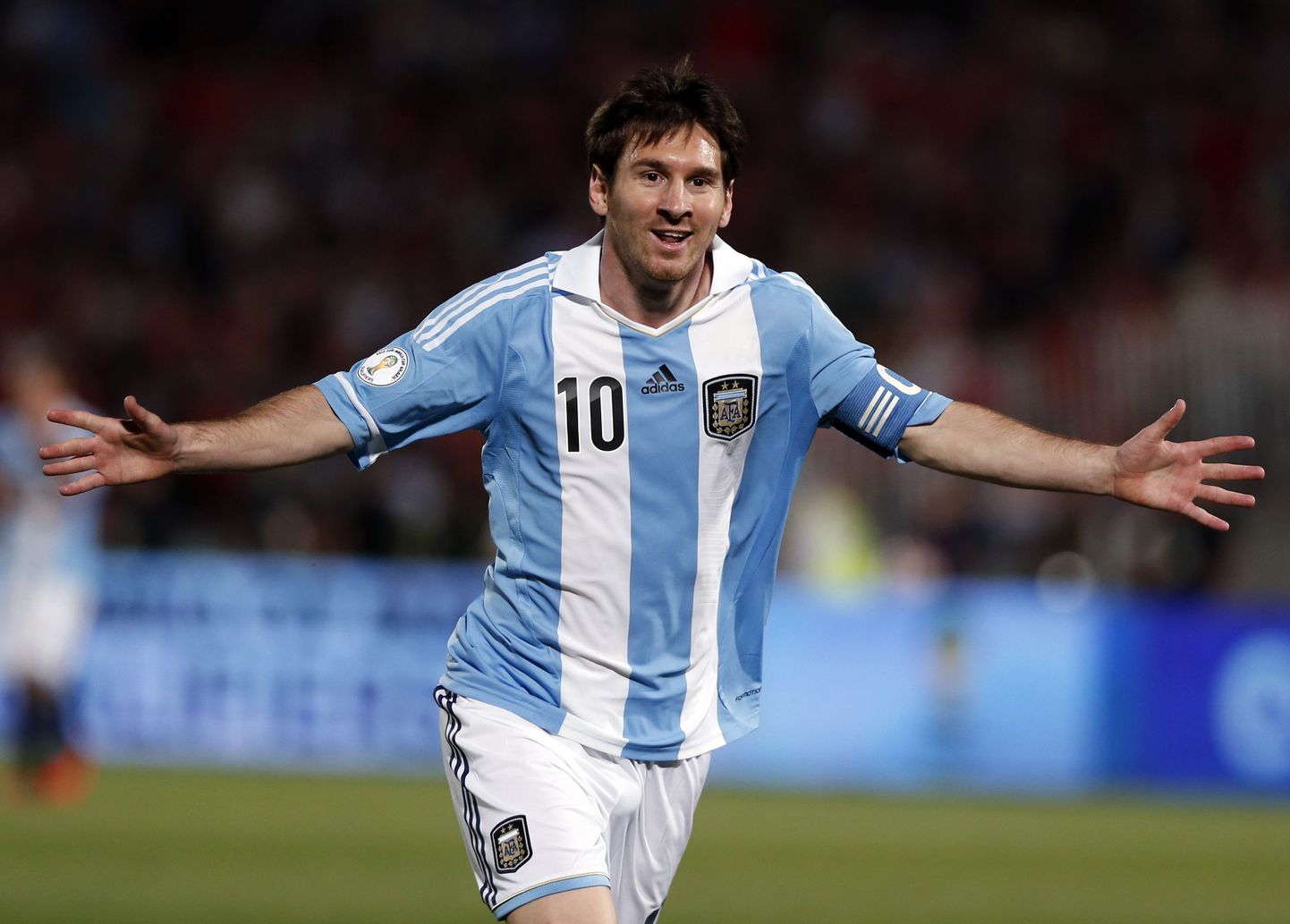 Lionel Messi Argentina koondise särgis.