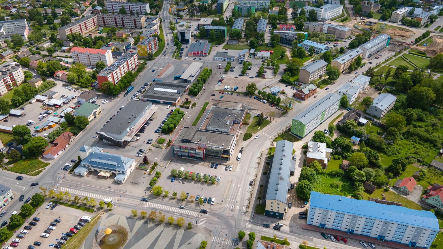 Rakvere keskväljak.