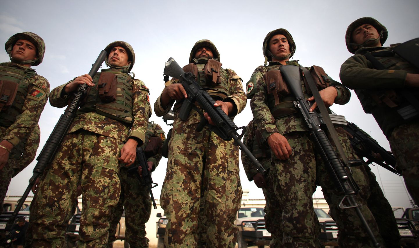 Afganistani sõdurid Helmandi provintsis.