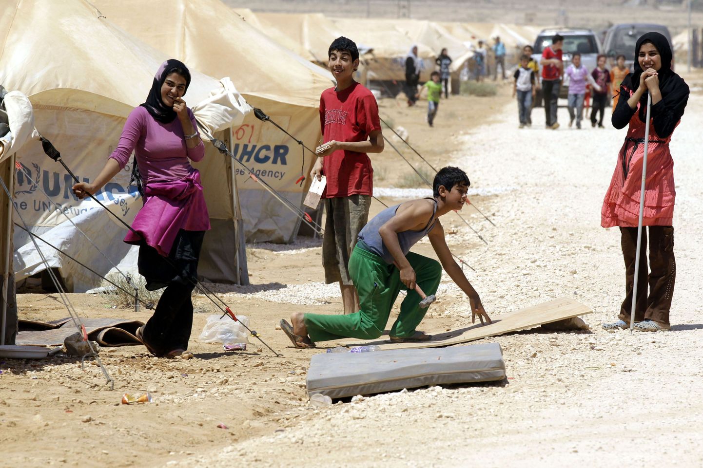 Süüria põgenike laager Jordaanias