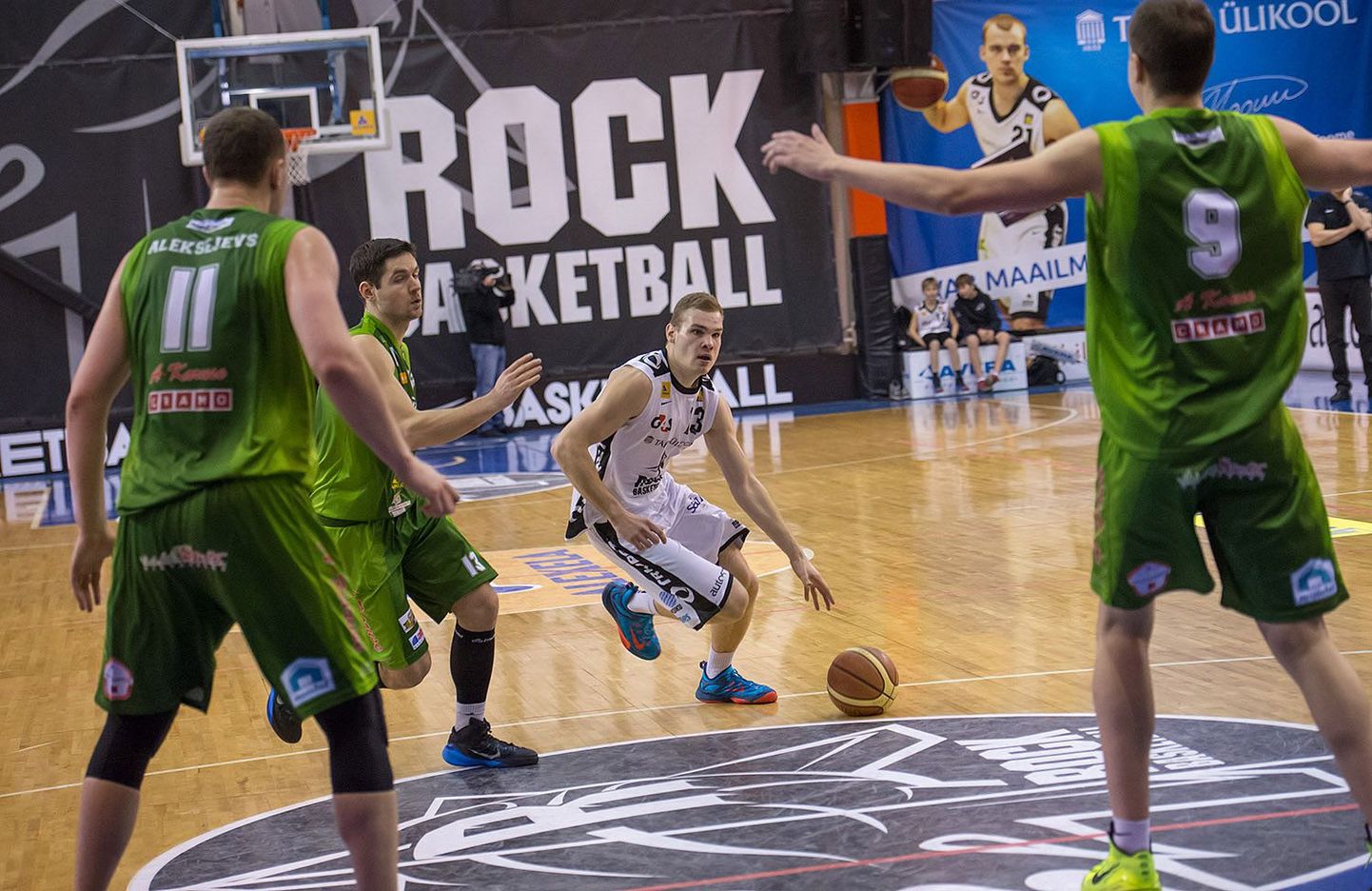 Баскетбольный матч с участием тартуского "Рока".