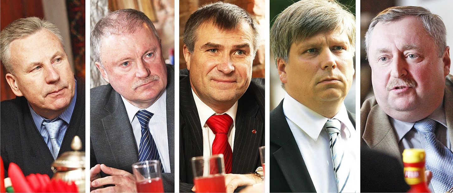 Vasakult: Arvo Sarapuu, Rein Aidma, Jaan Õunapuu, Siim Kiisler, Andrus Blok.
