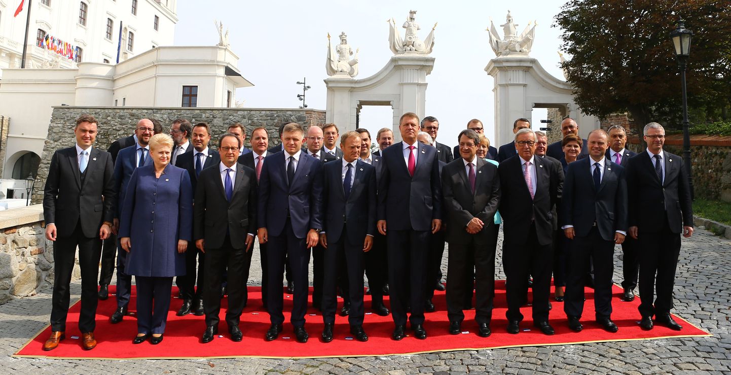 Euroopa Liidu liikmesriikide esindajad, va Suurbritannia, Bratislavas