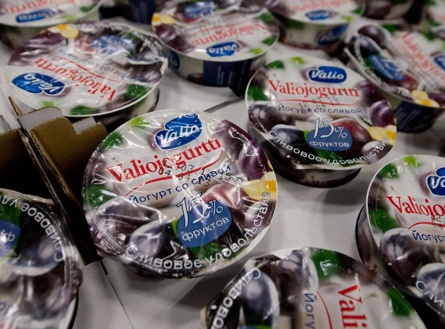 Valio Eesti Venemaale müüdavad jogurtid.