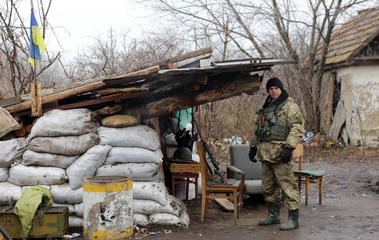 Ukraina sõdur Donetski piirkonnas.
