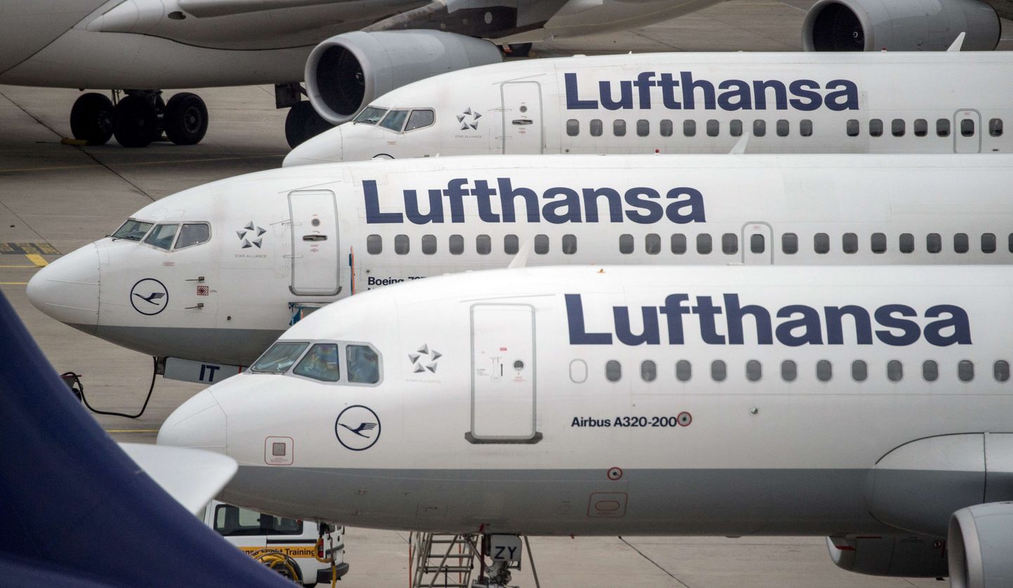 Самолеты Lufthansa.