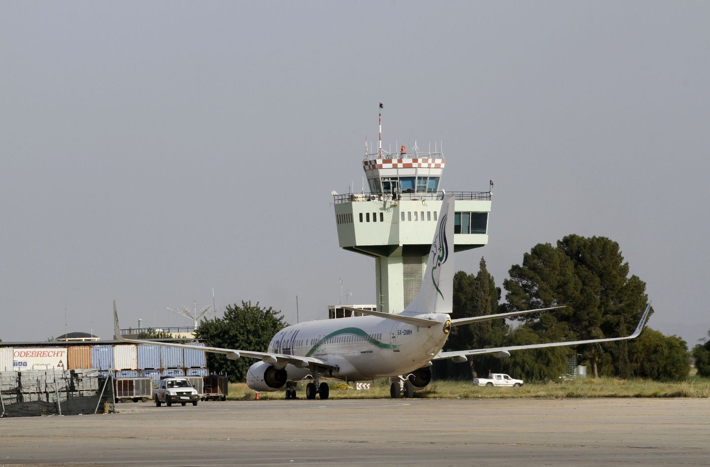 Tripoli rahvusvahelise lennujaama lennujuhtimistorn.