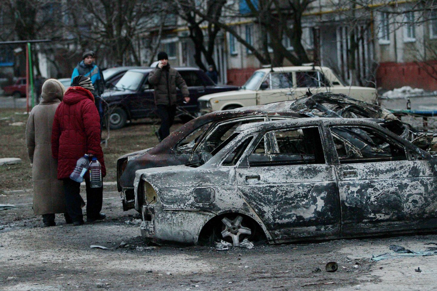 Mariupol pärast 24. jaanuaril korraldatud rünnakut.
