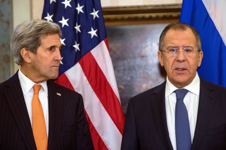 USA välisminister John Kerry ja Vene välisminiser Sergei Lavrov arutavad Süüria tulevikku.