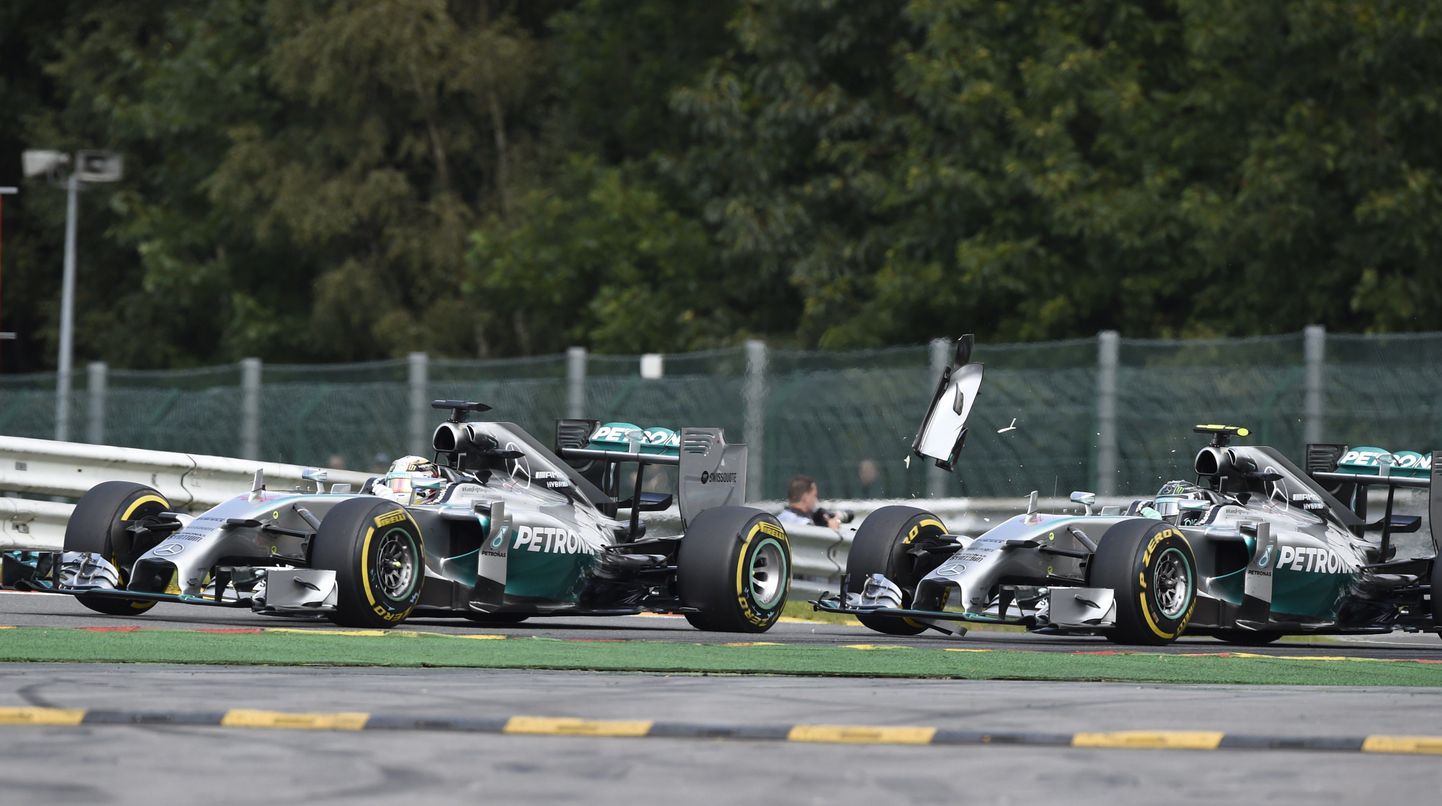 Lewis Hamilton (vasakul) ja Nico Rosberg
