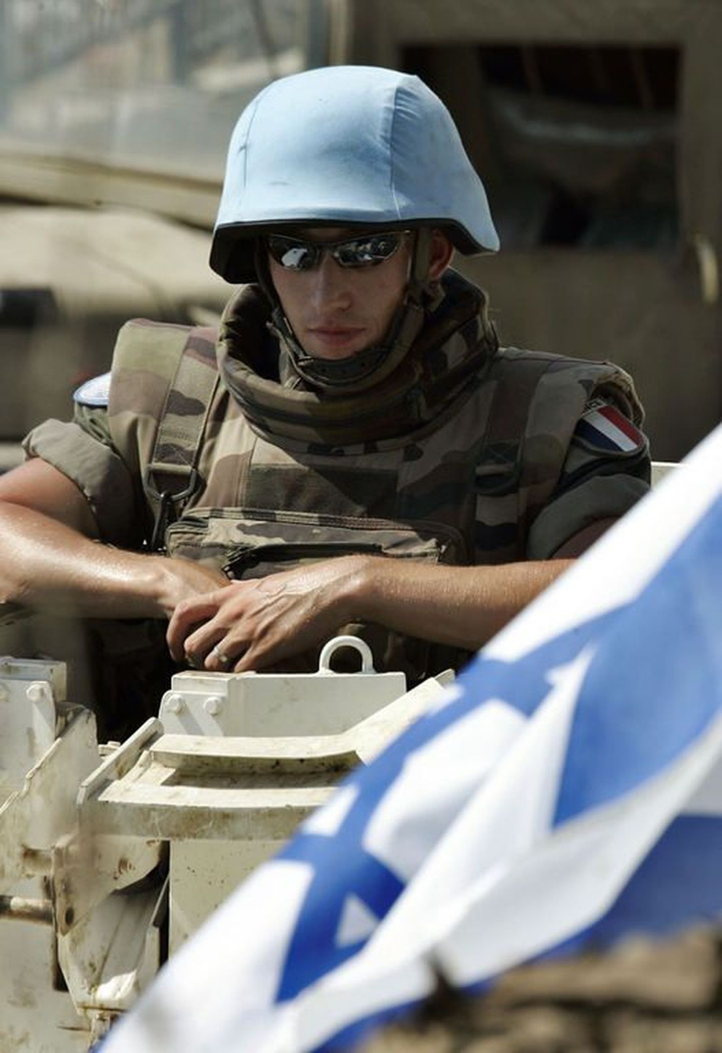 Пехотинец международных миротворческих сил ООН в Ливане.