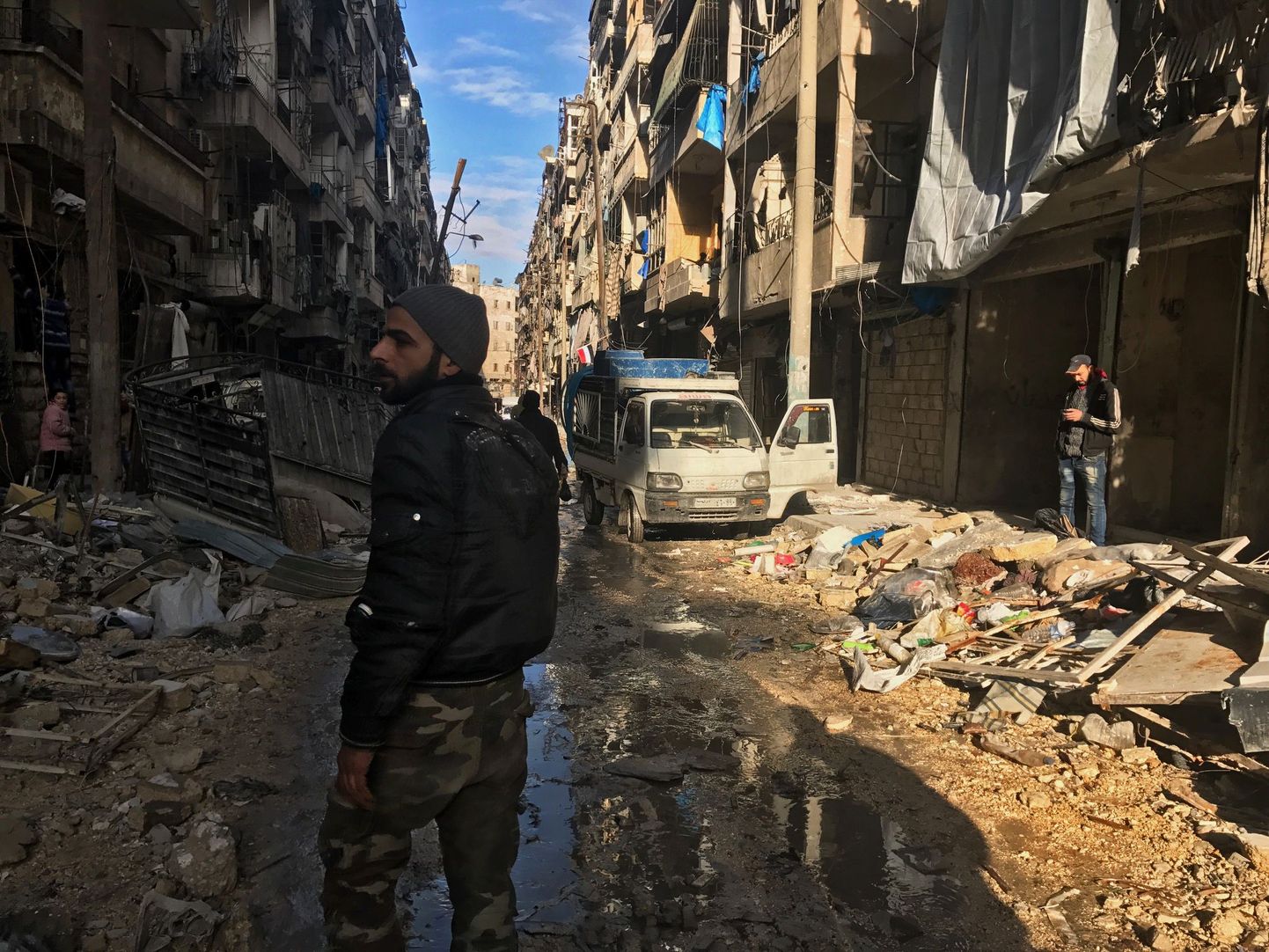 Purustused Aleppos.