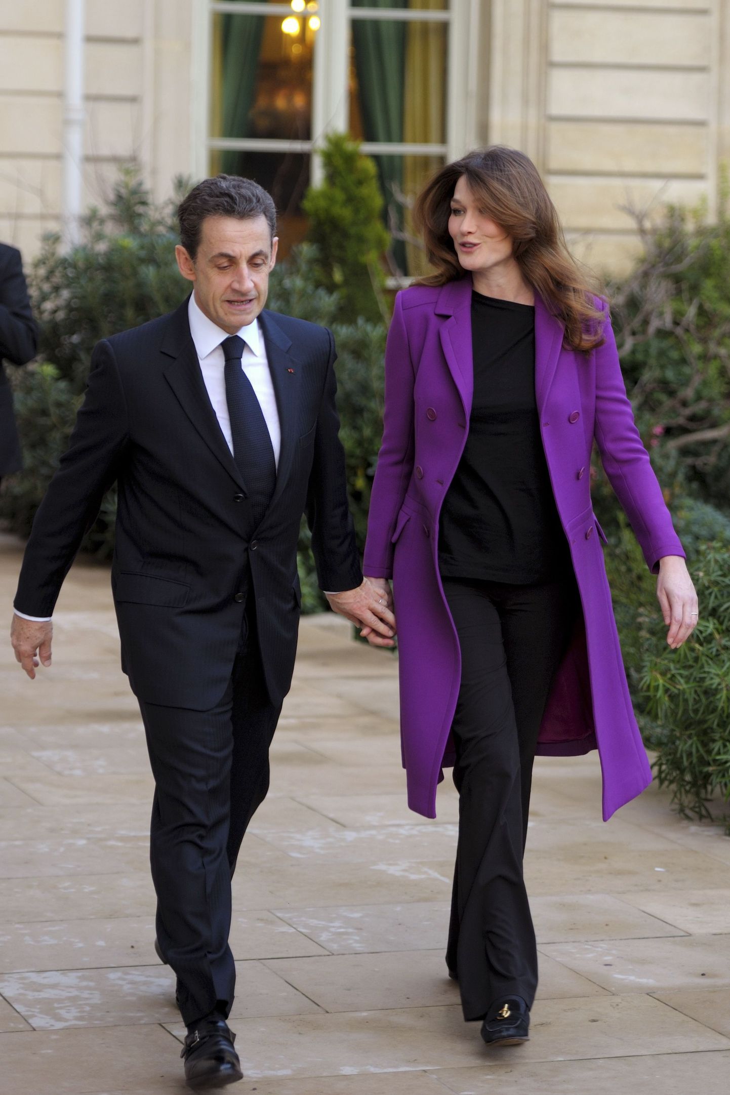 Prantsusmaa endine president Nicolas Sarkozy ja esileedi Carla Bruni-Sarkozy