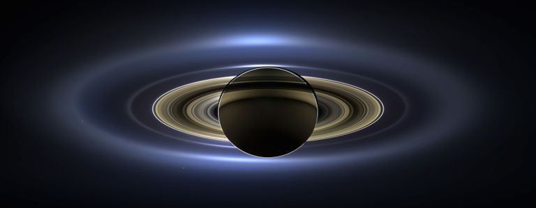 Cassini andmete põhja tehtud pilt Saturnist