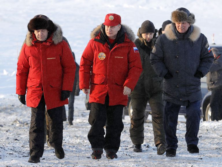 Vladimir Putin ja Dmitri Medvedev külastasid Alexandra maad / Katerina Shtukina/Sputnik/scanpix