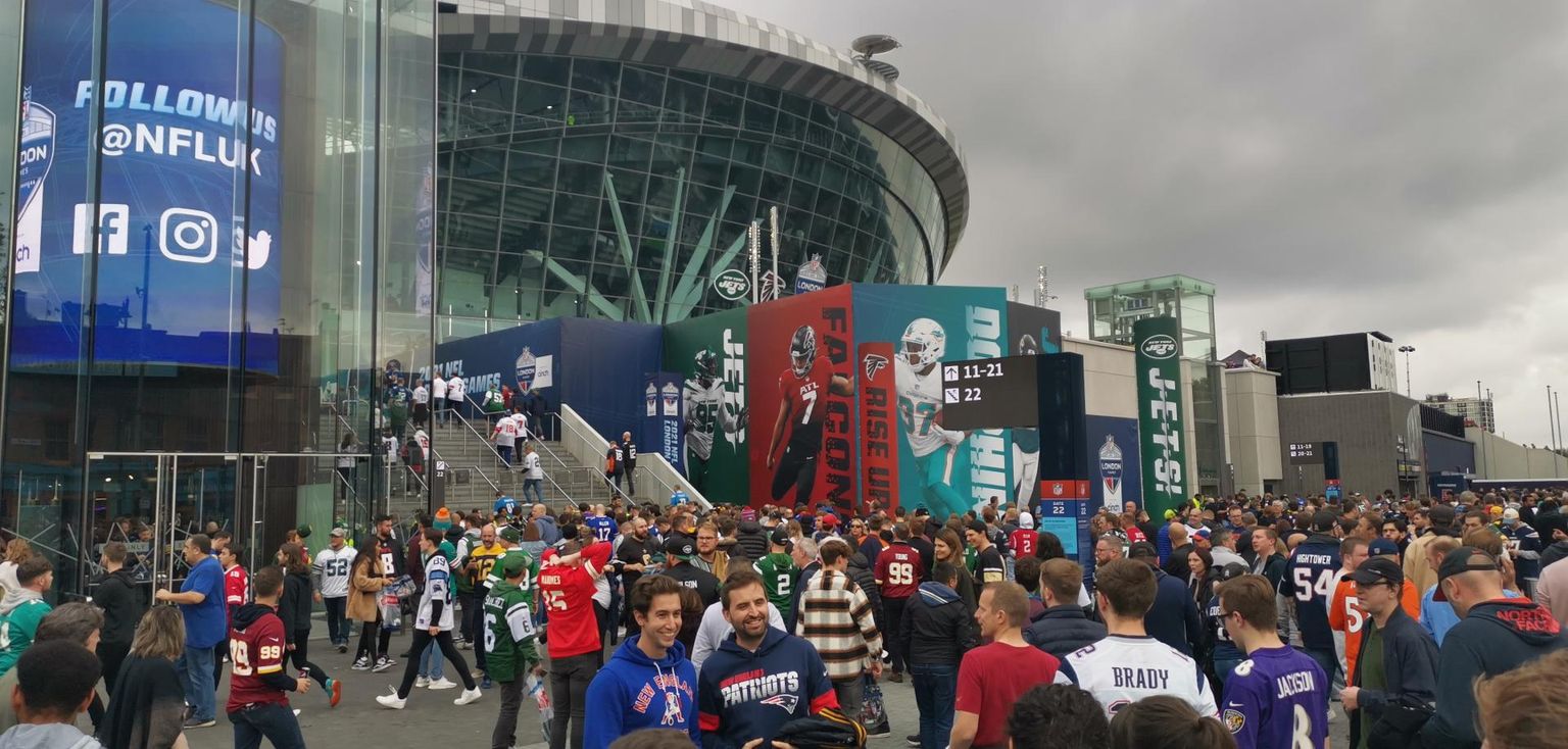 NFLi kohtumine Londonis Tottenham Hotspuri staadionil.