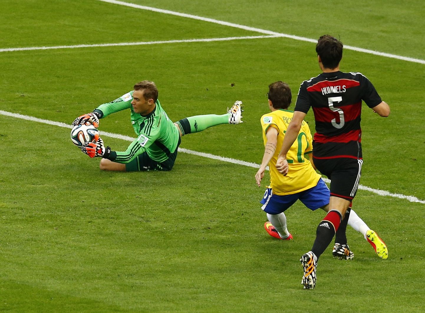 Матч Германия - Бразилия.