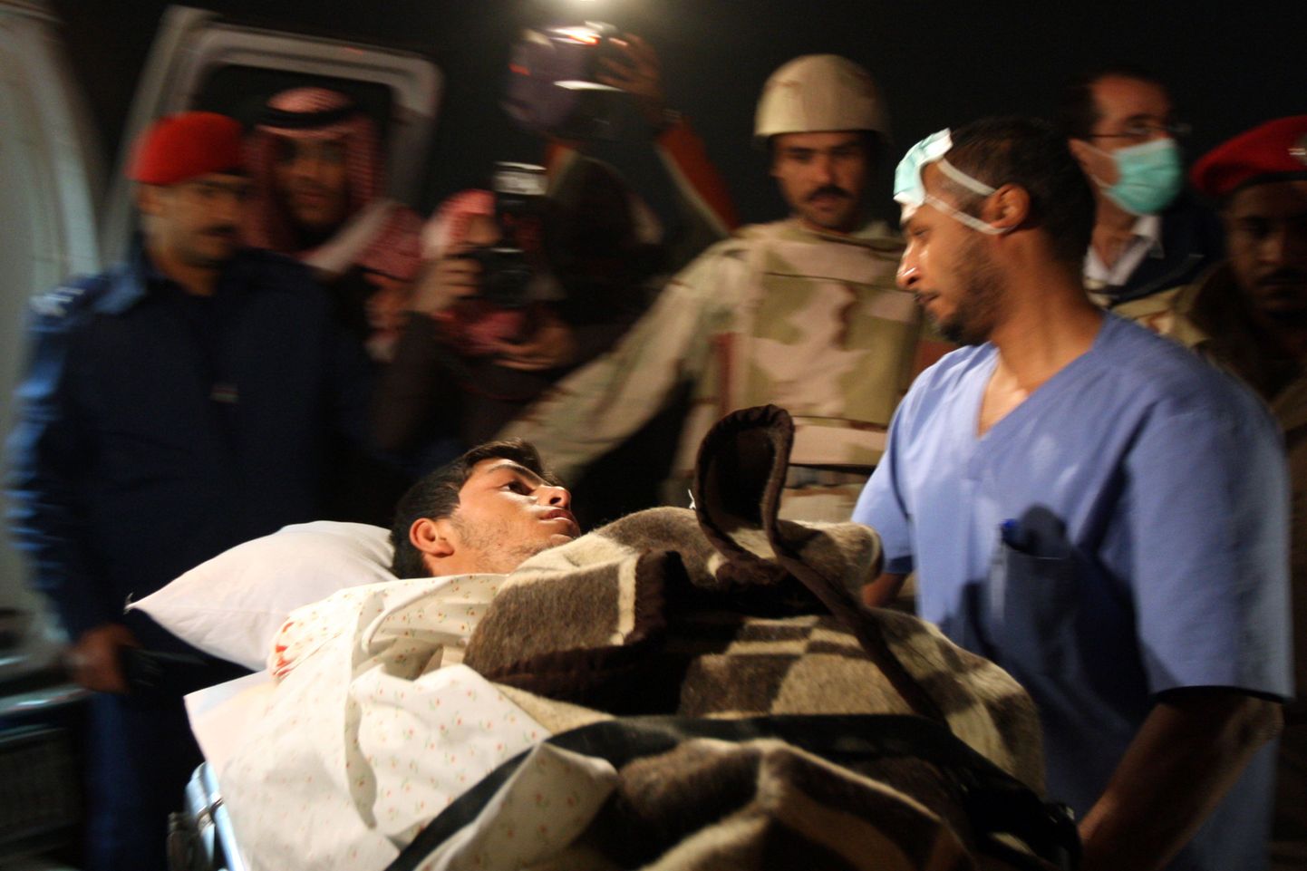 Некоторые из пострадавших в результате военных действий в секторе Газа были отправлены в больницы Эр Рияда в Саудовской Аравии.