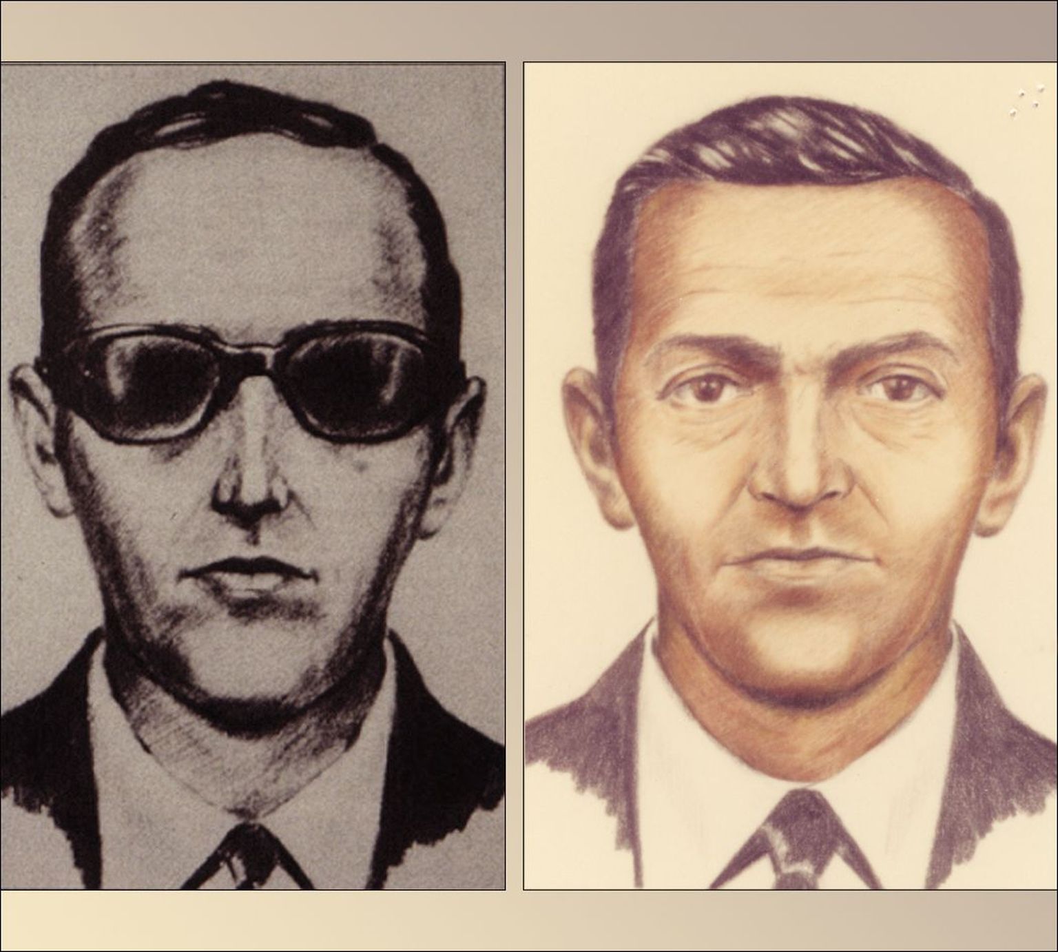 FBI kunstniku joonistus D.B. Cooperist