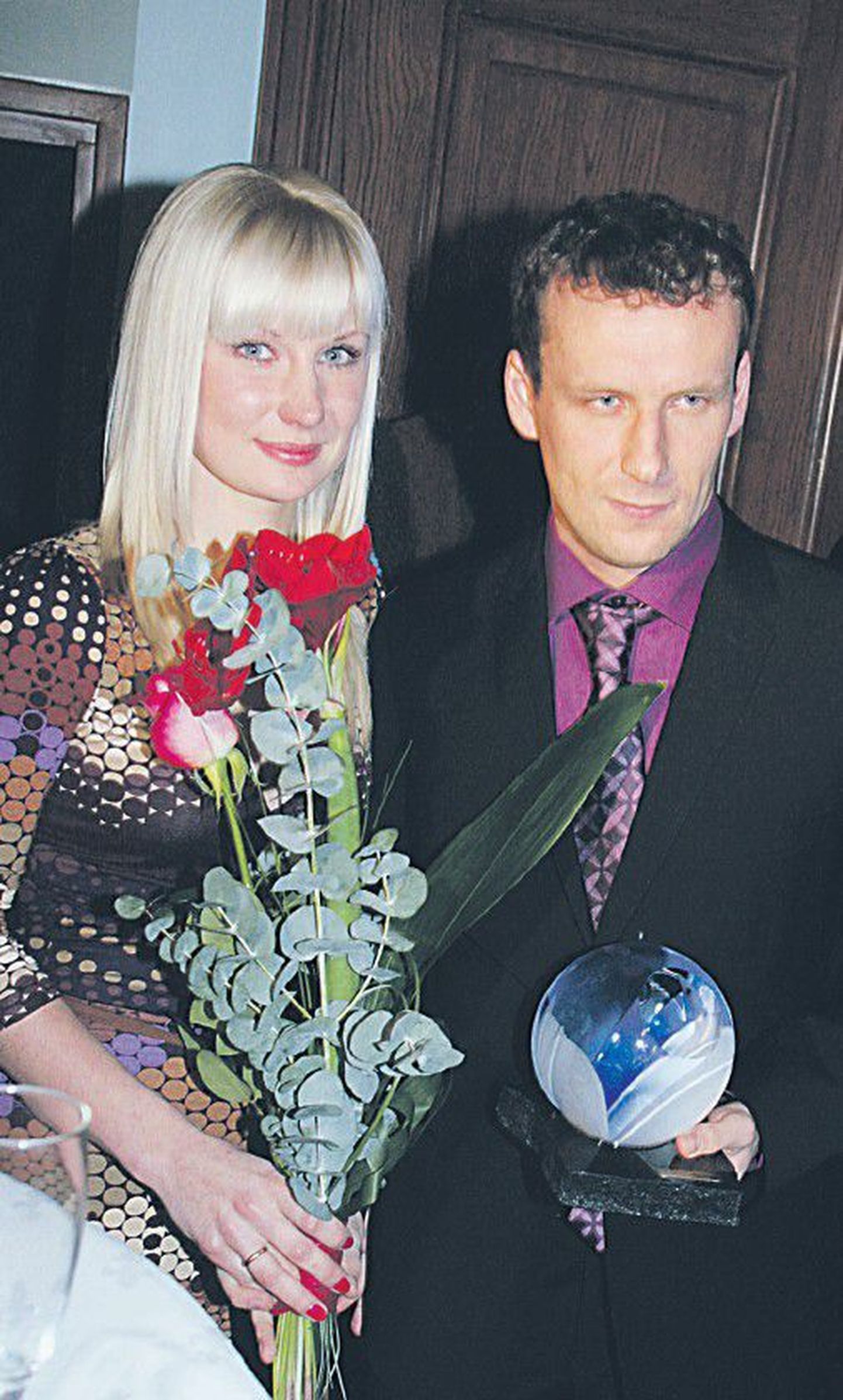 Константин Васильев с супругой Яной на церемонии присуждения звания «Гражданин года».